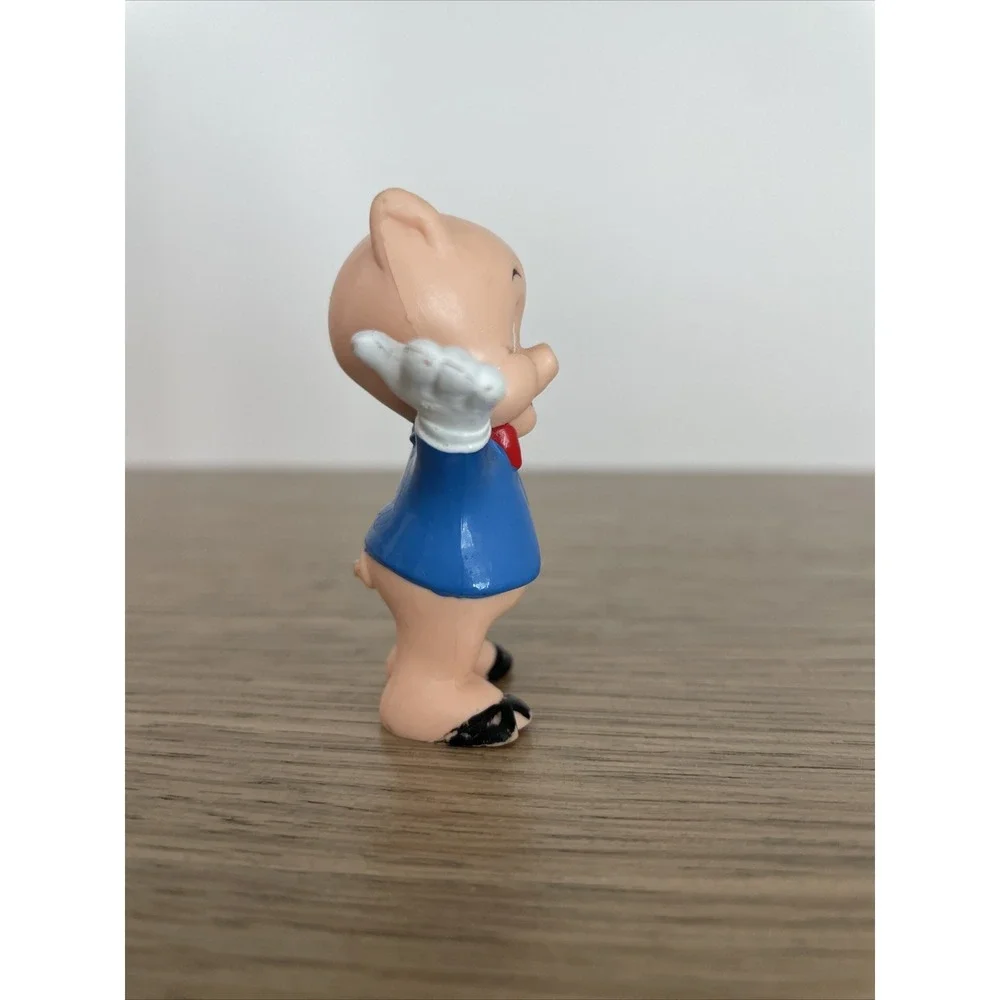 Vintage Porky Pig PVC Figure 1990 Looney Tunes Applause Cake Topper